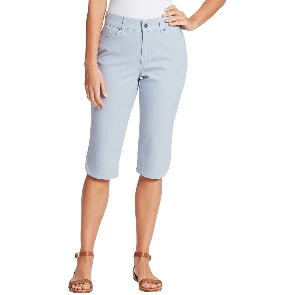 Gloria Vanderbilt Ladies' Amanda‎ Skimmer Capri Purple Violet Comfort Size 8 NWT